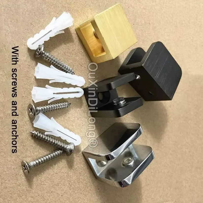 8PCS Chrome/Brushed Gold/Black Adjustable Brass Glass Clamps Clip Bathroom Shelf Bracket Holder No Drilling On Glass For 5-12mm
8PCS Chrome/Brushed Gold/Black Adjustable Brass Glass Clamps Clip Bathroom Shelf Bracket Holder No Drilling On Glass For 5-12mm