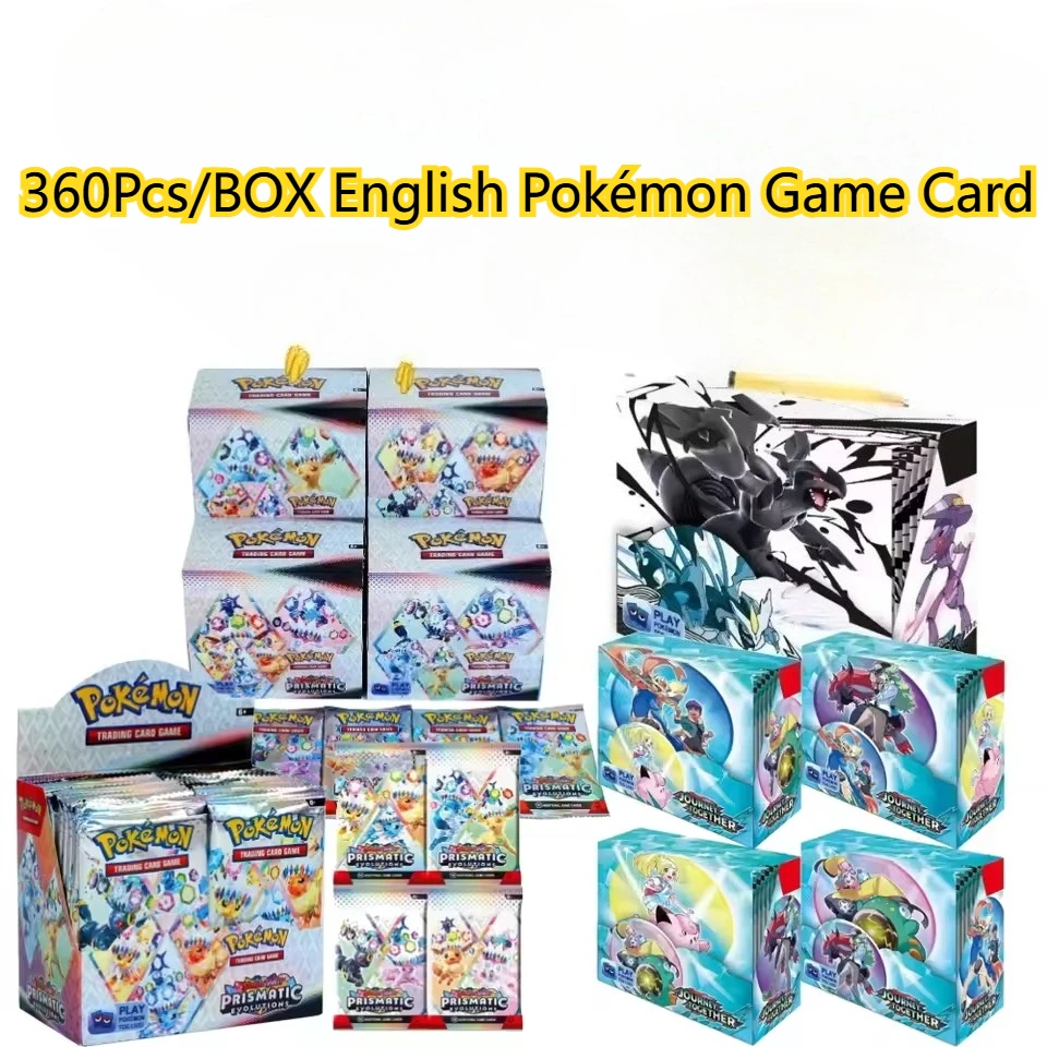 360PCS English Pokemon Card PTCG Game Collection Foil Card DIY Cards Scarlet & Violet: Black Bolt & White Flare Booster Box Gift
360PCS English Pokemon Card PTCG Game Collection Foil Card DIY Cards Scarlet & Violet: Black Bolt & White Flare Booster Box Gift