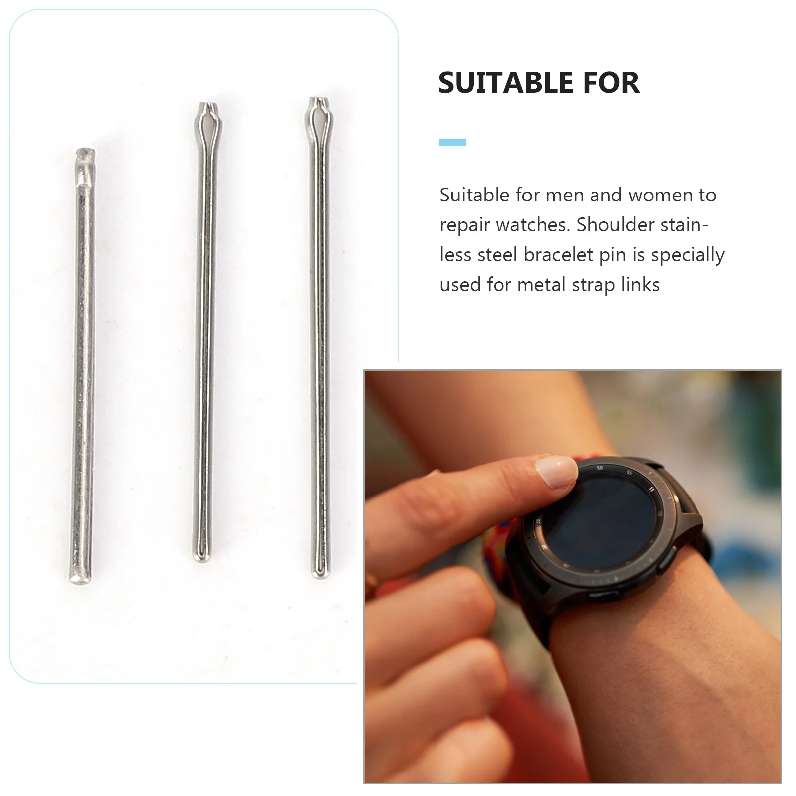 360Pcs 18 Different Sizes 6mm-23mm Stainless Steel Watch Band Link Cotter Silver Spring Bars Watch Band Spring Bars
360Pcs 18 Different Sizes 6mm-23mm Stainless Steel Watch Band Link Cotter Silver Spring Bars Watch Band Spring Bars