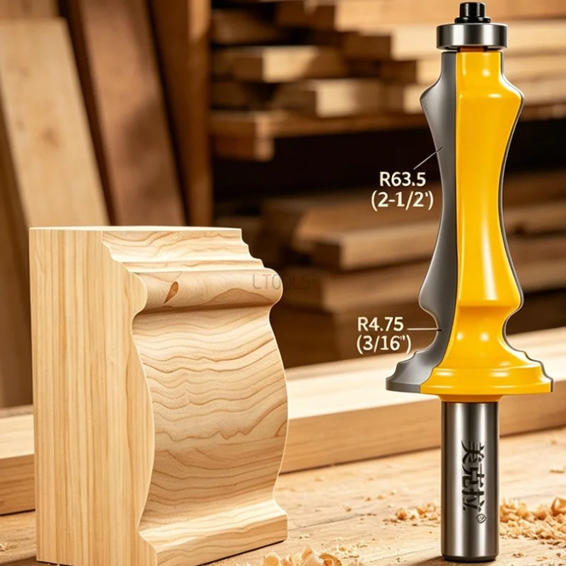 1/2 Inch Shank Door & Window Casing Router Bit Wood Skirting Line Cutter Woodworking Trimming & Carving Edge Profile Milling Bit
1/2 Inch Shank Door & Window Casing Router Bit Wood Skirting Line Cutter Woodworking Trimming & Carving Edge Profile Milling Bit