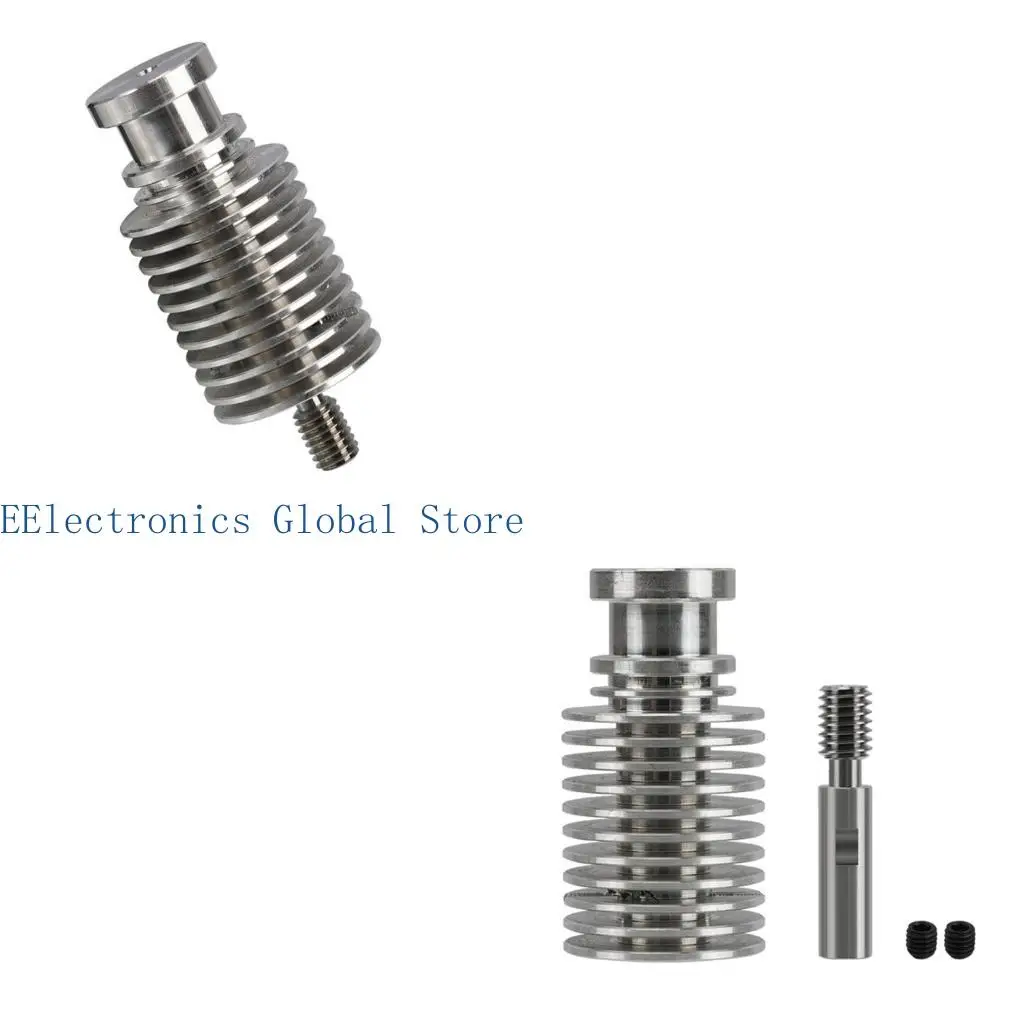 462B Titanium Alloy V6 Heatbreak Heatsink For V6 Hotend 1.75mm Direct Extruder Throat For Feeding 3D Printer Extruder
462B Titanium Alloy V6 Heatbreak Heatsink For V6 Hotend 1.75mm Direct Extruder Throat For Feeding 3D Printer Extruder