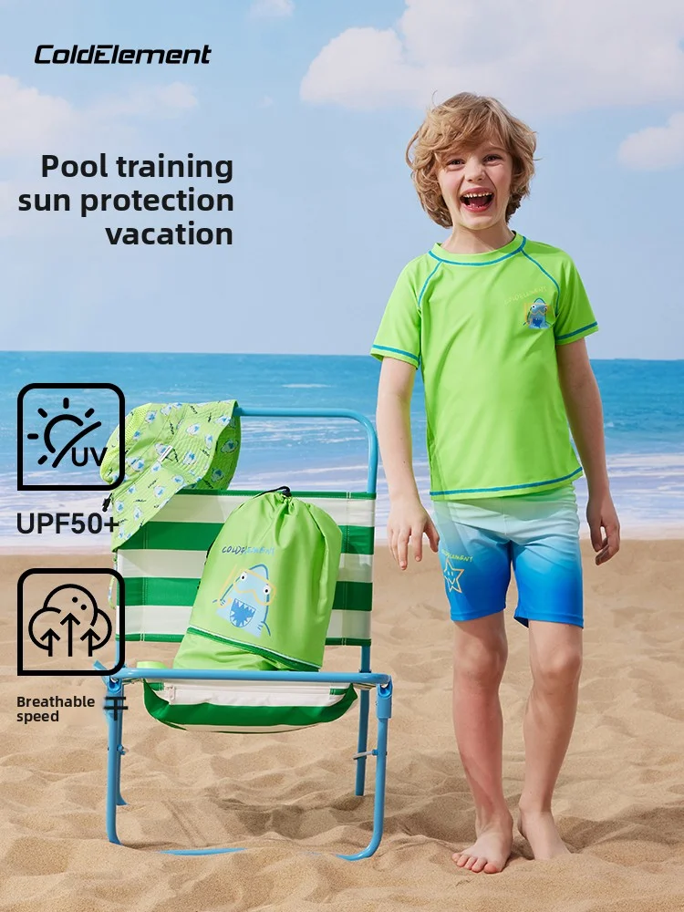Coldelement Детский флуоресцентный неоновый купальник с короткими рукавами Upf50 + УФ-быстросохнущий антибактериальный рашгард для маленьких мальчиков
Coldelement Детский флуоресцентный неоновый купальник с короткими рукавами Upf50 + УФ-быстросохнущий антибактериальный рашгард для маленьких мальчиков 
