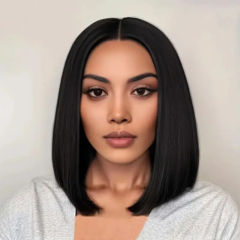 Short Black Synthetic Wigs Natural Bob Hair Short Straight Hair Women Age Reducing Daily Cosplay Use Full Head Covers
Short Black Synthetic Wigs Natural Bob Hair Short Straight Hair Women Age Reducing Daily Cosplay Use Full Head Covers