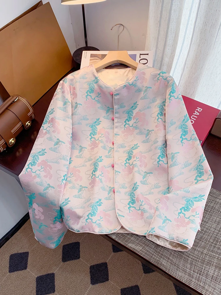 New Chinese Style Embroidered Button Jacket Women's Spring New plus Size Retro Ageless Slimming Tang Suit Top High Waist Long...
New Chinese Style Embroidered Button Jacket Women's Spring New plus Size Retro Ageless Slimming Tang Suit Top High Waist Long...