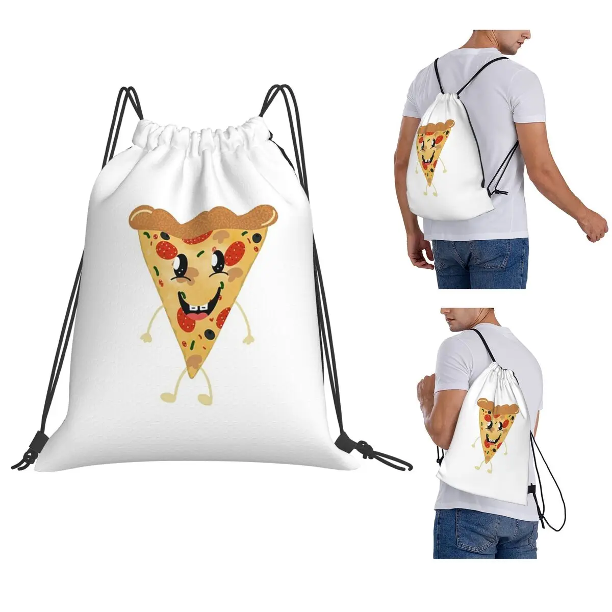 Pizza Backpacks Portable Drawstring Bundle Pocket Sports Bag Book Bags for Man Woman School
Pizza Backpacks Portable Drawstring Bundle Pocket Sports Bag Book Bags for Man Woman School