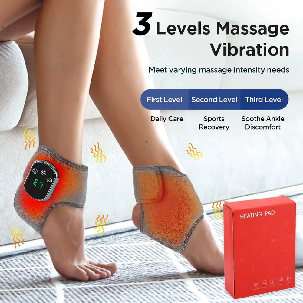 Electric Foot Heat Massager Hot Compress Vibration Ankle Massager Protector Heated Foot Wrap Support For Plantar Fasciitis
Electric Foot Heat Massager Hot Compress Vibration Ankle Massager Protector Heated Foot Wrap Support For Plantar Fasciitis