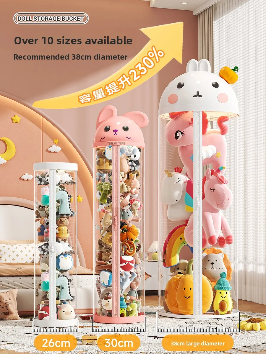 Transparent Doll Storage Buet Large Diameter Plu Toy Storage Tube Figure Doll Storage Basket Organizer Cute Cartoon Sle...
Transparent Doll Storage Buet Large Diameter Plu Toy Storage Tube Figure Doll Storage Basket Organizer Cute Cartoon Sle...