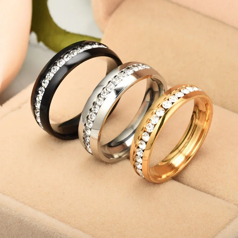 6mm stainless steel crystal ring neutral fashion all water dragon titanium steel ring fashion wedding party jewelry gift
6mm stainless steel crystal ring neutral fashion all water dragon titanium steel ring fashion wedding party jewelry gift