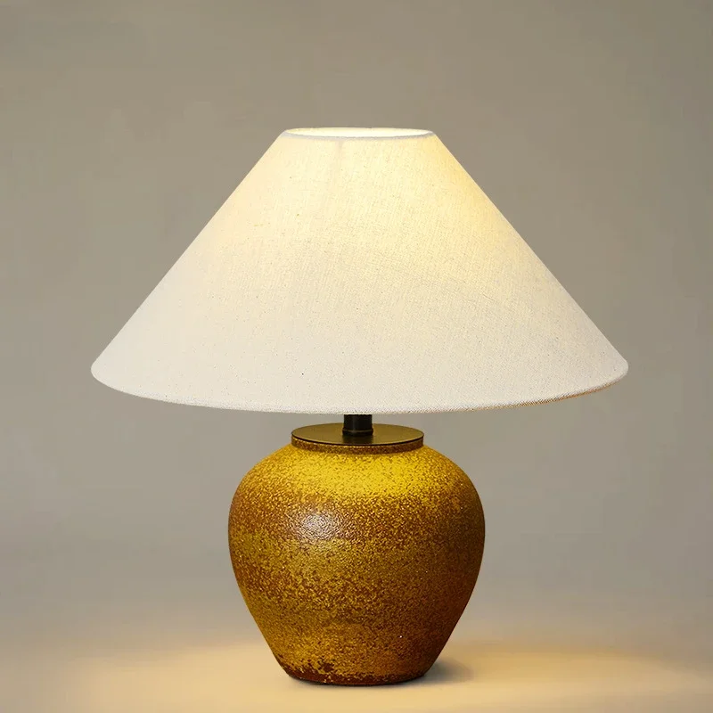 Wabi wind bedside lamp desk lamp bedroom home improvement designer living room decoration retro ceramic jar ornament
Wabi wind bedside lamp desk lamp bedroom home improvement designer living room decoration retro ceramic jar ornament