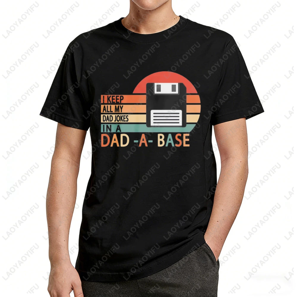 Retro Floppy Disk Dad Jokes Design Unisex Cotton T-Shirt Casual Summer Wear Trendy Funny Graphic Tee For Men And Women
Retro Floppy Disk Dad Jokes Design Unisex Cotton T-Shirt Casual Summer Wear Trendy Funny Graphic Tee For Men And Women