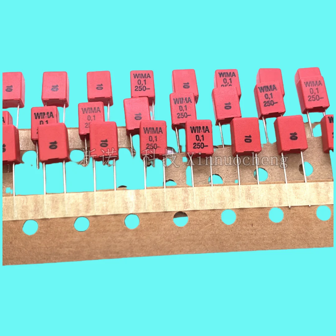 10PCS/ 250V 104 0.1UF MKP 2 250V 100NF Foot Distance 5mm 10%
10PCS/ 250V 104 0.1UF MKP 2 250V 100NF Foot Distance 5mm 10%