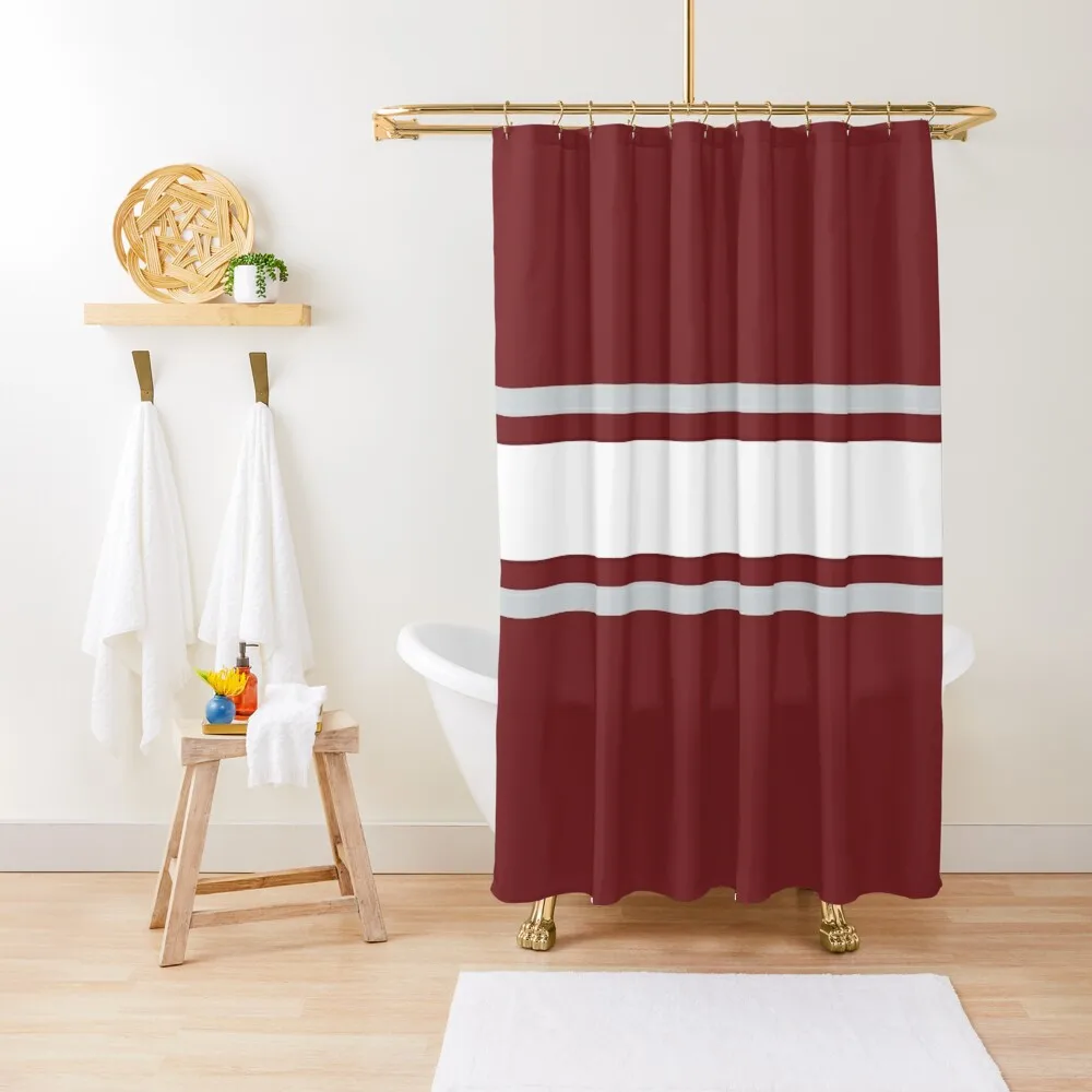 Maroon, Gray, & White Power Stripe Shower Curtain Waterproof Bathroom Shower Set For Bathroom In The Bathroom Curtain
Maroon, Gray, & White Power Stripe Shower Curtain Waterproof Bathroom Shower Set For Bathroom In The Bathroom Curtain