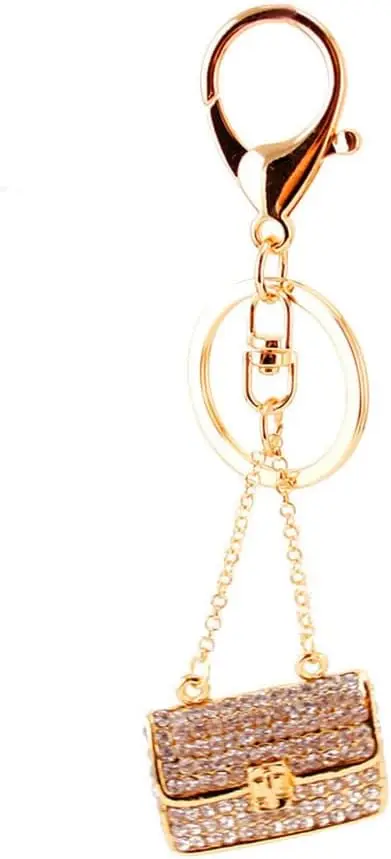 One Pack Cute Chain Bag Satchel Bag Rhinestone Car Key Chain Ring Chain Gift Bag Buckle Charms for Girlfriend Boyfriend
One Pack Cute Chain Bag Satchel Bag Rhinestone Car Key Chain Ring Chain Gift Bag Buckle Charms for Girlfriend Boyfriend