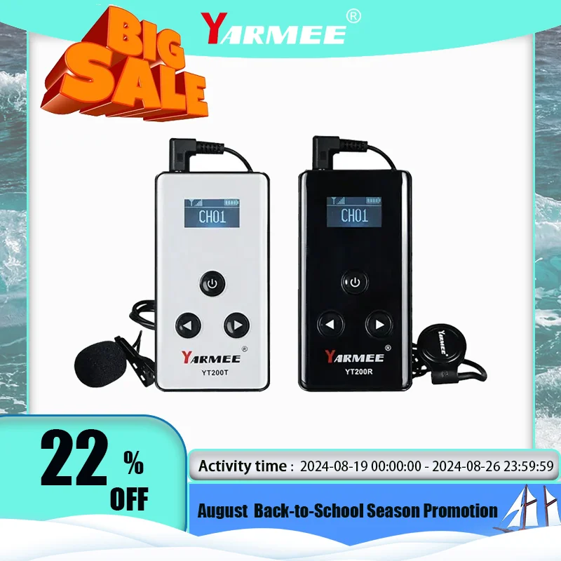 YARMEE Wireless Audio Tour Guide System Speaker Receiver Transmitter for Church Travelling Trainning Simultaneous interpretation
YARMEE Wireless Audio Tour Guide System Speaker Receiver Transmitter for Church Travelling Trainning Simultaneous interpretation