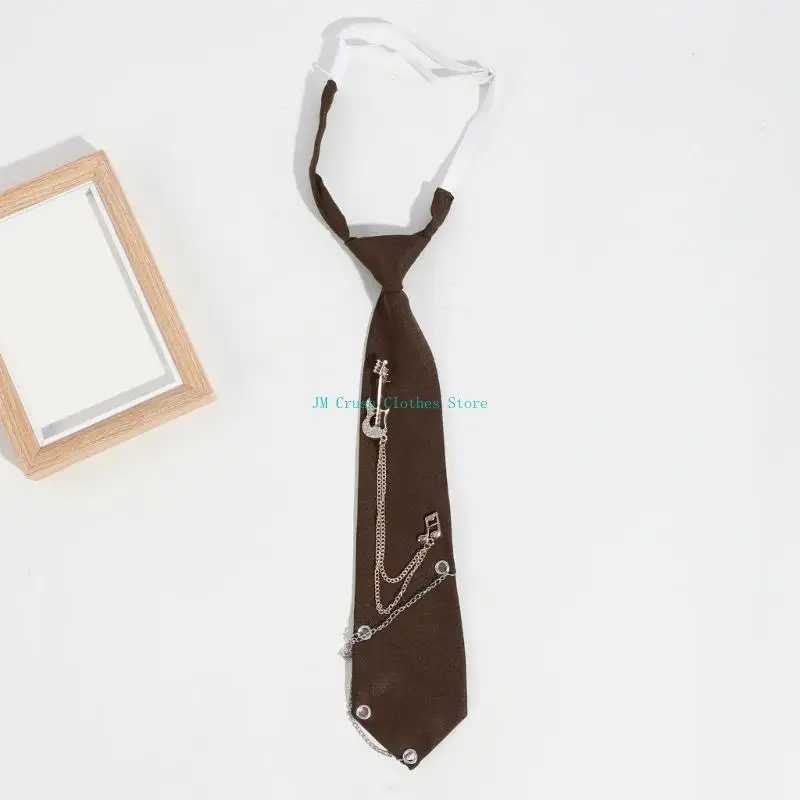 K1ME Metal Guitar Chain Campus Pre Tied Tie Adjustable Strap Necktie for Band Members
K1ME Metal Guitar Chain Campus Pre Tied Tie Adjustable Strap Necktie for Band Members