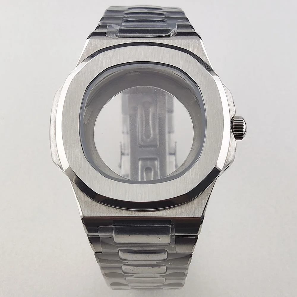NH35 Case Square Silver Waterproof for NH35 NH36 NH38 movement NH35 NH38 Dial Watch Case Stainless steel Strap
NH35 Case Square Silver Waterproof for NH35 NH36 NH38 movement NH35 NH38 Dial Watch Case Stainless steel Strap
