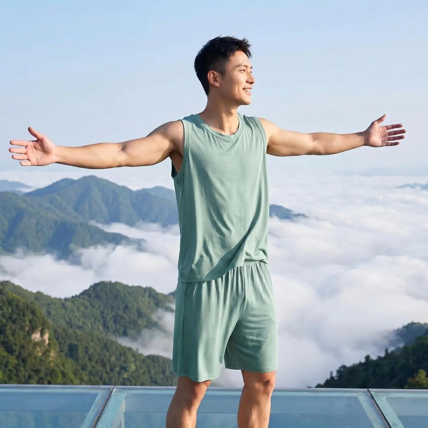 Cooling Modal Men's Sleepwear Loose Large Size Vest Shorts Sleeveless Home Clothes Thin Set Summer Comfortable Breathable
Cooling Modal Men's Sleepwear Loose Large Size Vest Shorts Sleeveless Home Clothes Thin Set Summer Comfortable Breathable