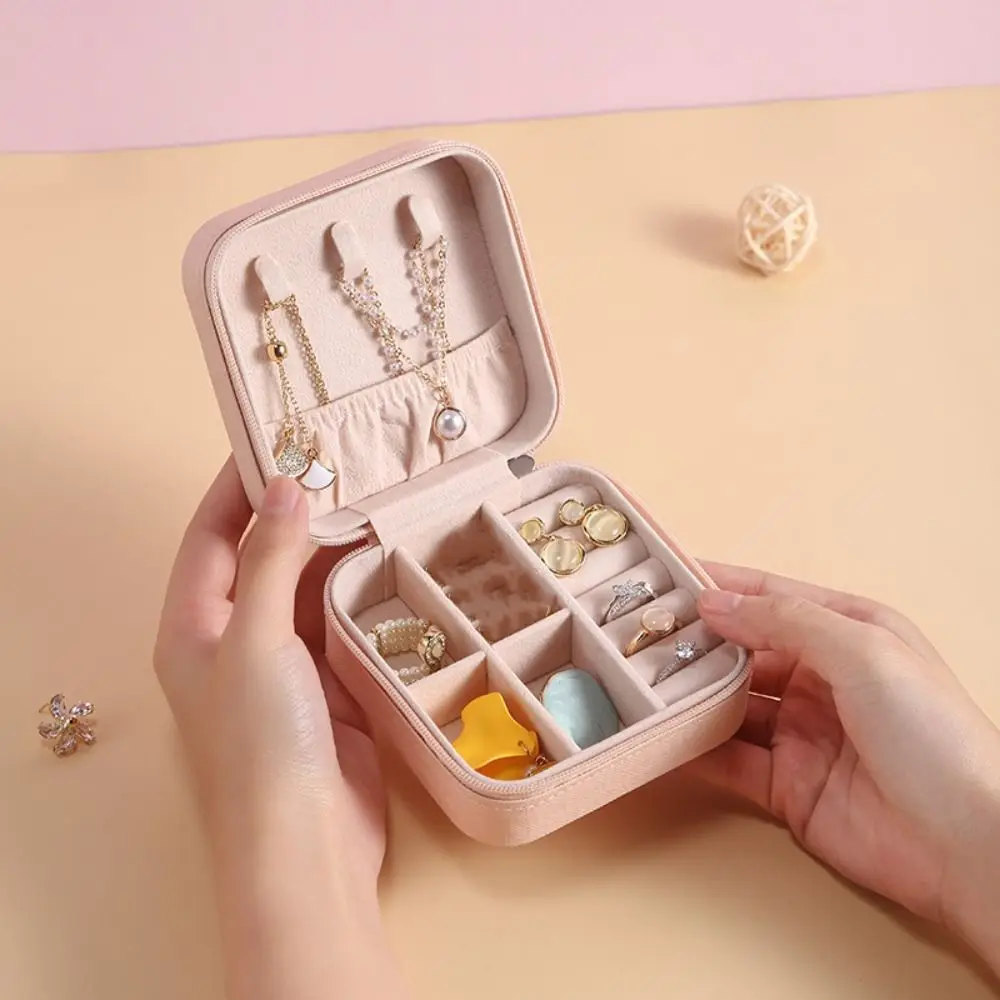 Necklace Ring Velvet Jewelry Box Display Square Zipper Jewelry Storage Case Portable Packaging Box Earrings Organizer Holder
Necklace Ring Velvet Jewelry Box Display Square Zipper Jewelry Storage Case Portable Packaging Box Earrings Organizer Holder