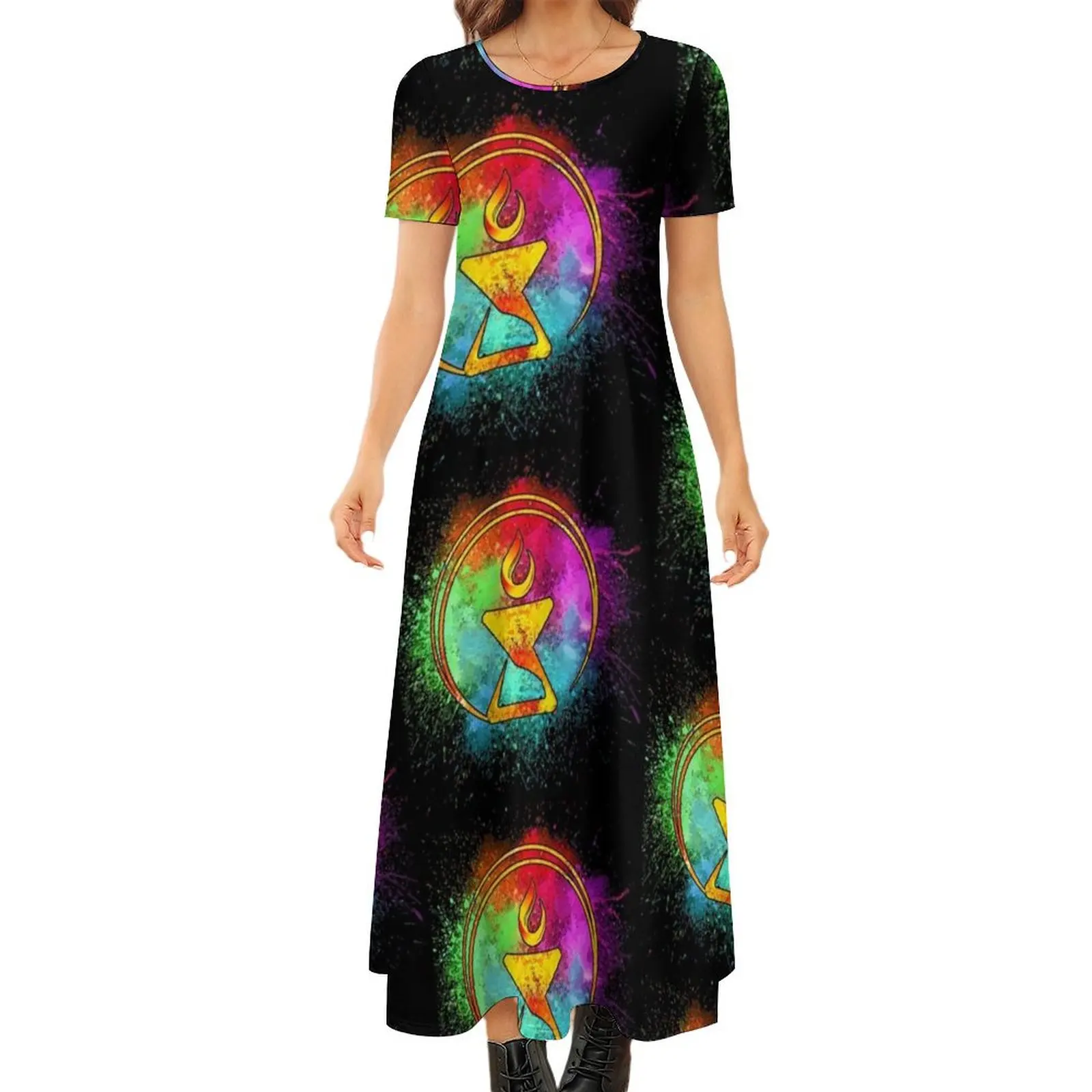 Cosmic Watercolor Chalice Round Neck Short Sleeve Dress Long dress woman summer dresses for women 2024 Bride dresses
Cosmic Watercolor Chalice Round Neck Short Sleeve Dress Long dress woman summer dresses for women 2024 Bride dresses