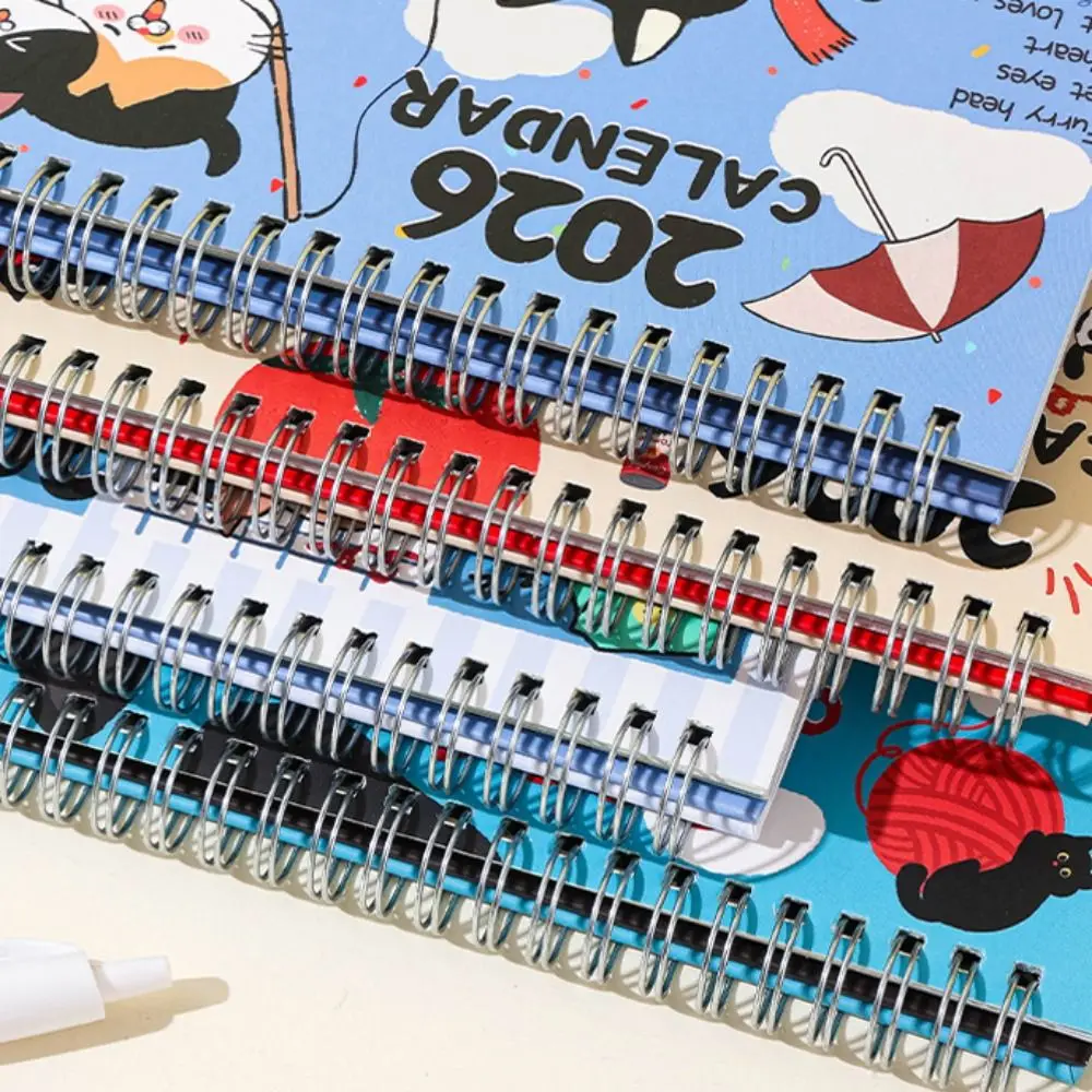 Настольный календарь серии Cow Cat 2026 с заметками на один месяц, чтобы просмотр, ежемесячный календарь, мультяшный переплет на катушке, ежемесячный и ежедневник
Настольный календарь серии Cow Cat 2026 с заметками на один месяц, чтобы просмотр, ежемесячный календарь, мультяшный переплет на катушке, ежемесячный и ежедневник