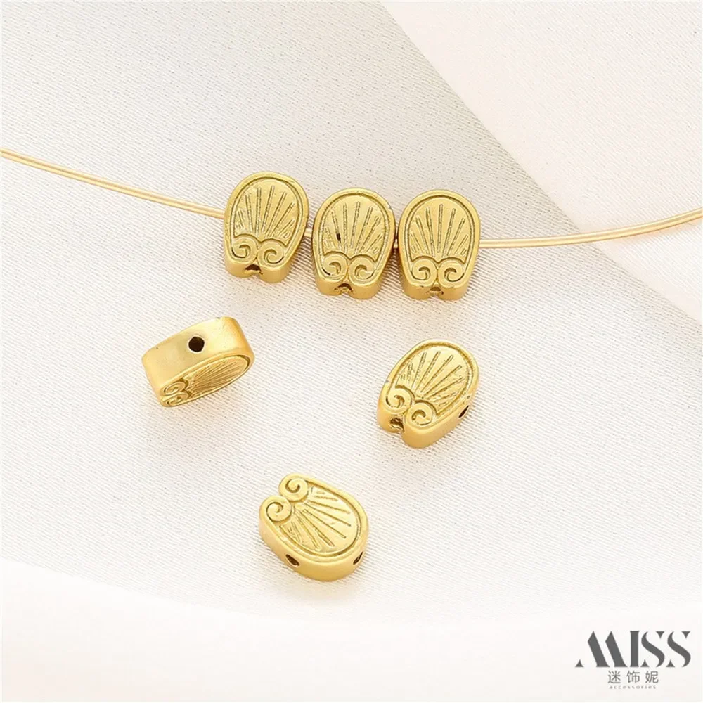 18K Sand Gold Wings Cross Through Hole Bead Partition DIY Accessories Loose Beads Handmade Bracelets Necklaces Jewelry Materials
18K Sand Gold Wings Cross Through Hole Bead Partition DIY Accessories Loose Beads Handmade Bracelets Necklaces Jewelry Materials