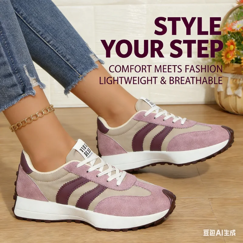Plus Size Women's Running Shoes Breathable Round Toe Casual Striped Sports Sneakers Comfortable All-Season Slip-On Footwear
Plus Size Women's Running Shoes Breathable Round Toe Casual Striped Sports Sneakers Comfortable All-Season Slip-On Footwear