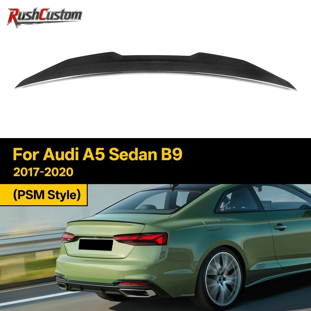 Automotive Real Dry Carbon Rear Lid Spoiler Boot Wing for Audi A5 Sedan B9 2017-2020 PSM Style
Automotive Real Dry Carbon Rear Lid Spoiler Boot Wing for Audi A5 Sedan B9 2017-2020 PSM Style