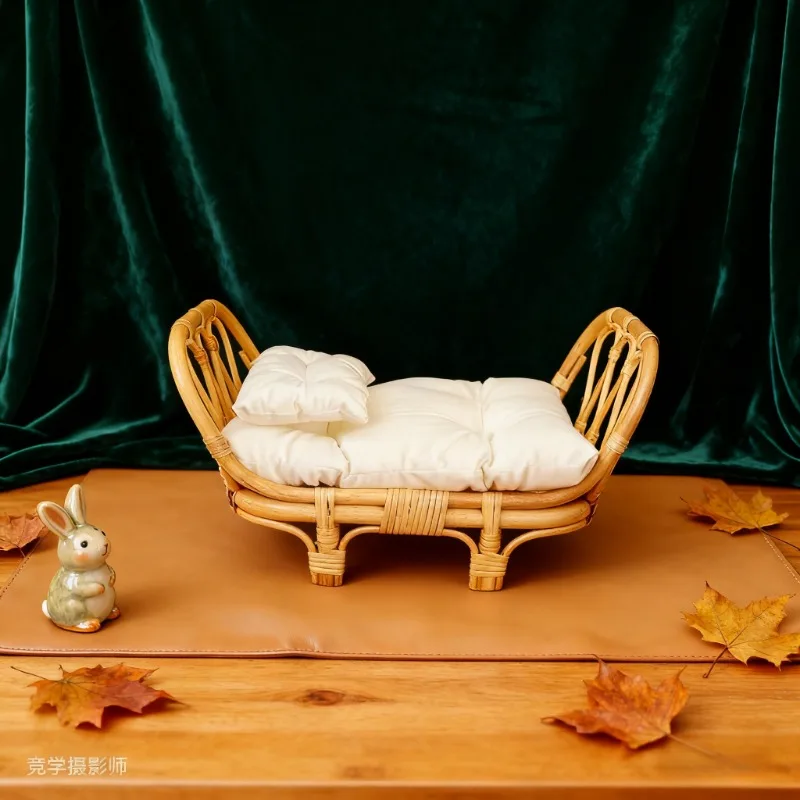 Newborn Photography Props Vintage Rattan Woven Baby Basket Crib Bed Essential Photo Shoot Furniture for Newborns Studio Tool
Newborn Photography Props Vintage Rattan Woven Baby Basket Crib Bed Essential Photo Shoot Furniture for Newborns Studio Tool