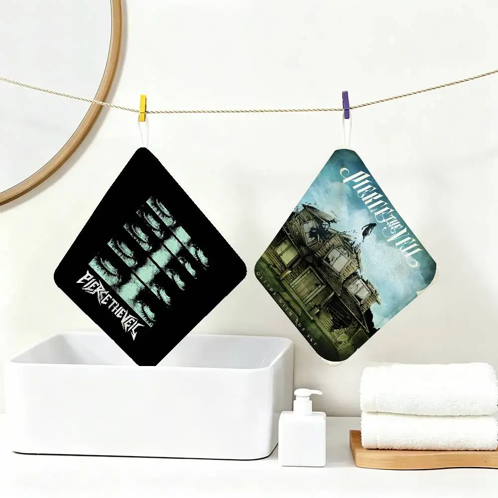 Pierce The Veil Music Band Hanging Kitchen Towel, Polyester Cotton Fabric, Absorbent Hand Wiping Towel for Home Dormitory
Pierce The Veil Music Band Hanging Kitchen Towel, Polyester Cotton Fabric, Absorbent Hand Wiping Towel for Home Dormitory