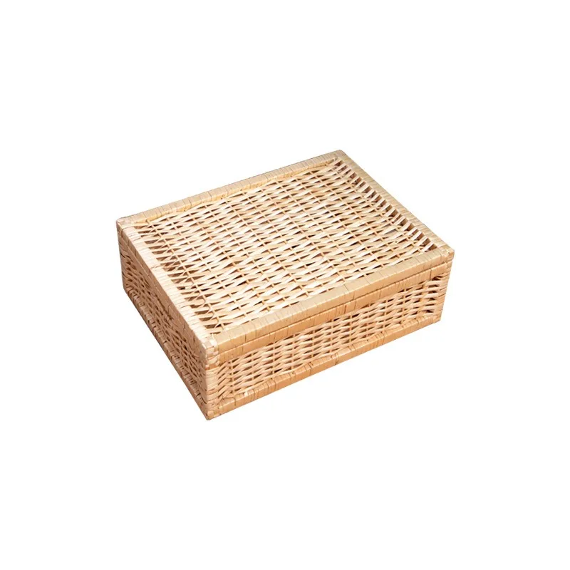 Rattan storage basket, desktop rectangular with lid storage box, willow household storage, clothes sorting storage basket
Rattan storage basket, desktop rectangular with lid storage box, willow household storage, clothes sorting storage basket
