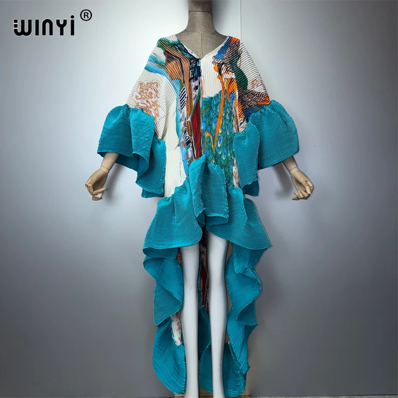 WINYI Middle East Boho Maxi Kaftan Dress Elegant Pleated Elastic Beach Cover up Luxury Party Evening Dubai Style Abaya
WINYI Middle East Boho Maxi Kaftan Dress Elegant Pleated Elastic Beach Cover up Luxury Party Evening Dubai Style Abaya