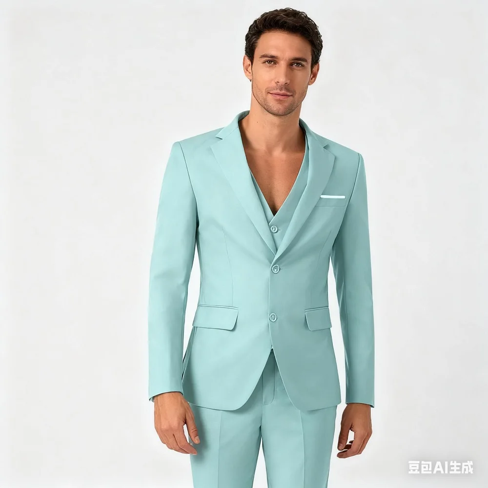 Wedding Suit Shawl Lapel Formal Tuxedo Coat Vest Pant Set for Groom Prom Party Dress
Wedding Suit Shawl Lapel Formal Tuxedo Coat Vest Pant Set for Groom Prom Party Dress