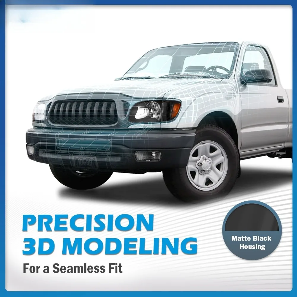 Комплект фар и бамперных фонарей для Toyota Tacoma 2001-2004 годов выпуска, черные, с лампочками
Комплект фар и бамперных фонарей для Toyota Tacoma 2001-2004 годов выпуска, черные, с лампочками