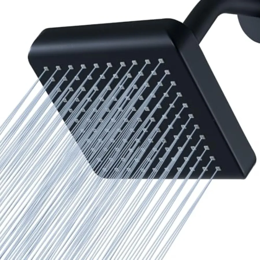 High Pressure Rain Shower Head - The Adjustable Replacement For Your Bathroom Showerhead - 6" Square High Flow Pressure Boostin
High Pressure Rain Shower Head - The Adjustable Replacement For Your Bathroom Showerhead - 6" Square High Flow Pressure Boostin