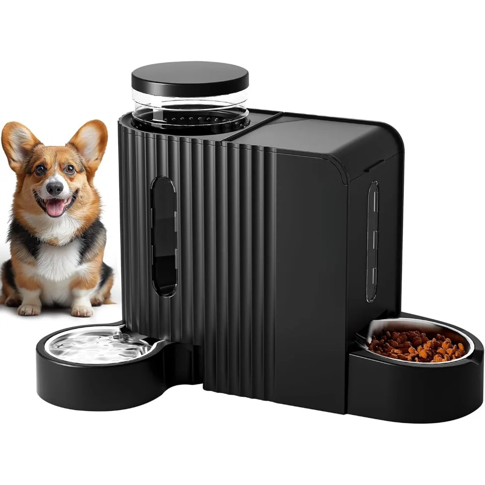 Automatic Gravity Pet Feeder, 1.8 Gallons*2 Dog Feeder and Water Dispenser Set, Feeder and Stainless Steel Water Dispenser
Automatic Gravity Pet Feeder, 1.8 Gallons*2 Dog Feeder and Water Dispenser Set, Feeder and Stainless Steel Water Dispenser