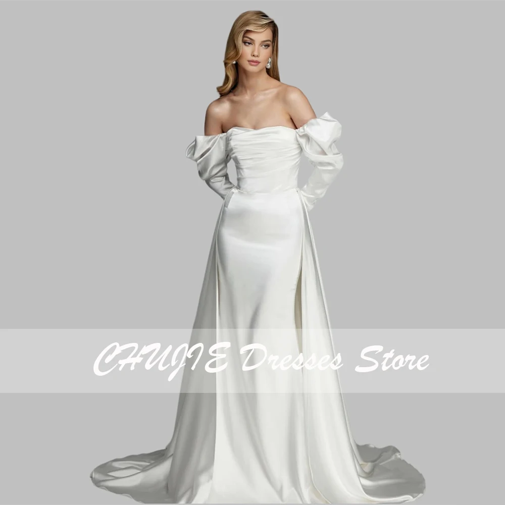 Off Shoulder White Elegant Exquisite Wedding Dress Plus Size Long Sleeve Bridal Gown Mermaid Court Свадебное платье Customized
Off Shoulder White Elegant Exquisite Wedding Dress Plus Size Long Sleeve Bridal Gown Mermaid Court Свадебное платье Customized
