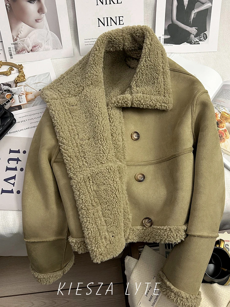 Street Fashion Stylish Green Suede Fur Short Jacket for Women - 2024 Winter Collection Coats Women Winter Thickening for warmth
Street Fashion Stylish Green Suede Fur Short Jacket for Women - 2024 Winter Collection Coats Women Winter Thickening for warmth