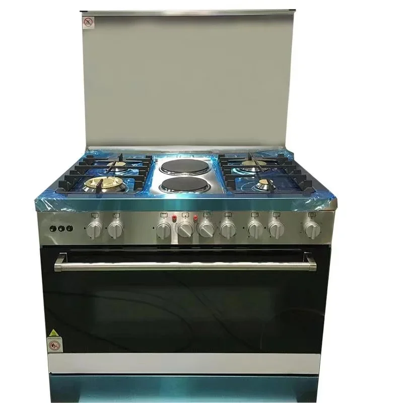 Fornello a gas da cucina commerciale indipendente con 4 fuochi e 2 piastre riscaldanti elettroniche con forno grill
Fornello a gas da cucina commerciale indipendente con 4 fuochi e 2 piastre riscaldanti elettroniche con forno grill