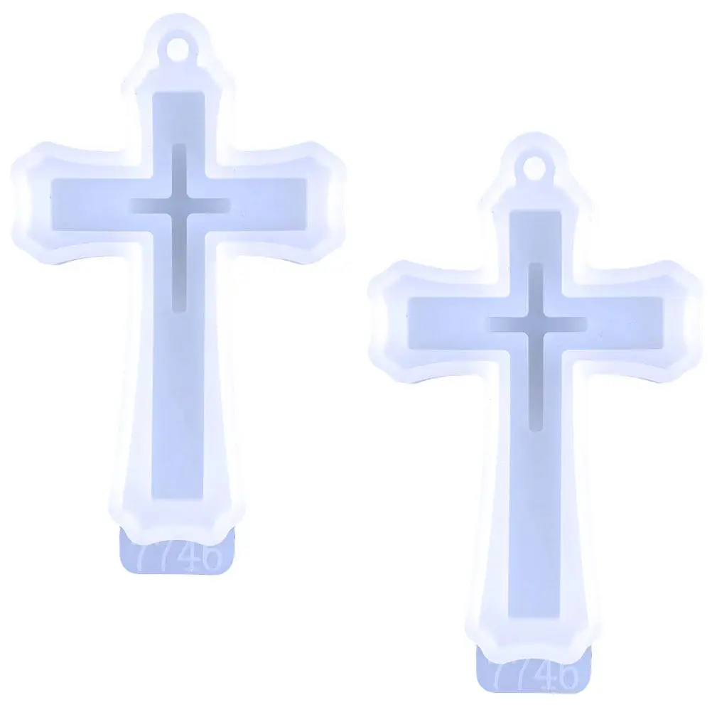 2Pcs Cross Pendant DIY Mold Food Grade Silicone Reusable Non Stick Flexible for Epoxy Resin Jewelry Making Craft Decor and
2Pcs Cross Pendant DIY Mold Food Grade Silicone Reusable Non Stick Flexible for Epoxy Resin Jewelry Making Craft Decor and