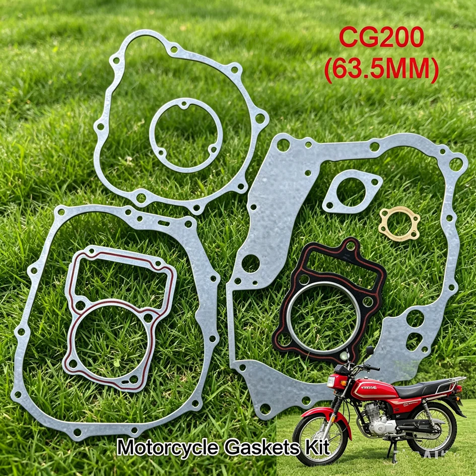Motorcycle Gaskets Kit for CG125 56.5mm CG150 62mm CG200 63.5mm CG250 67mm 125cc-250cc Motorbike Engine Crankcase Gasket Set
Motorcycle Gaskets Kit for CG125 56.5mm CG150 62mm CG200 63.5mm CG250 67mm 125cc-250cc Motorbike Engine Crankcase Gasket Set