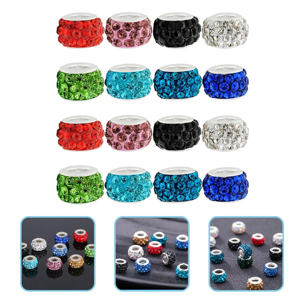 200 Pcs DIY Bracelet Beads Rondelle Loose Drill Ball Large Hole Jewelry Making Clay Rhinestones
200 Pcs DIY Bracelet Beads Rondelle Loose Drill Ball Large Hole Jewelry Making Clay Rhinestones