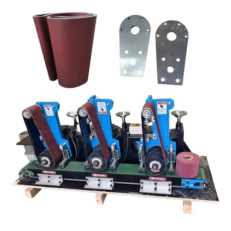 Fully Automatic Flat Surface Polishing Machine Metal Rust Stainless Steel Sanding Polishing Wire Drawing Deburring