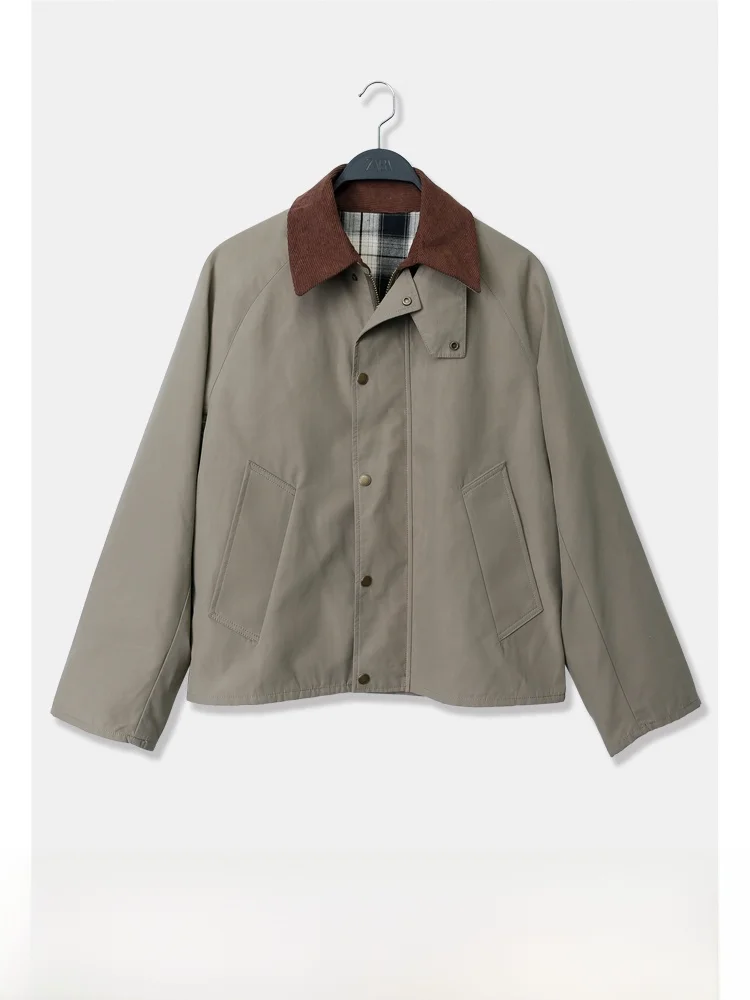 Весенне-осенняя мужская бархатная куртка свободного кроя, мягкая верхняя одежда с лоскутным воротником, 738090, повседневная молодежная одежда из смеси хлопка
Весенне-осенняя мужская бархатная куртка свободного кроя, мягкая верхняя одежда с лоскутным воротником, 738090, повседневная молодежная одежда из смеси хлопка