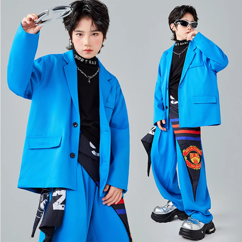 Танцевальный костюм в стиле хип-хоп, детский повседневный костюм, синяя одежда для джазовых танцев, одежда для школьного шоу для мальчиков, сценическая одежда, уличная танцевальная одежда 3142
Танцевальный костюм в стиле хип-хоп, детский повседневный костюм, синяя одежда для джазовых танцев, одежда для школьного шоу для мальчиков, сценическая одежда, уличная танцевальная одежда 3142