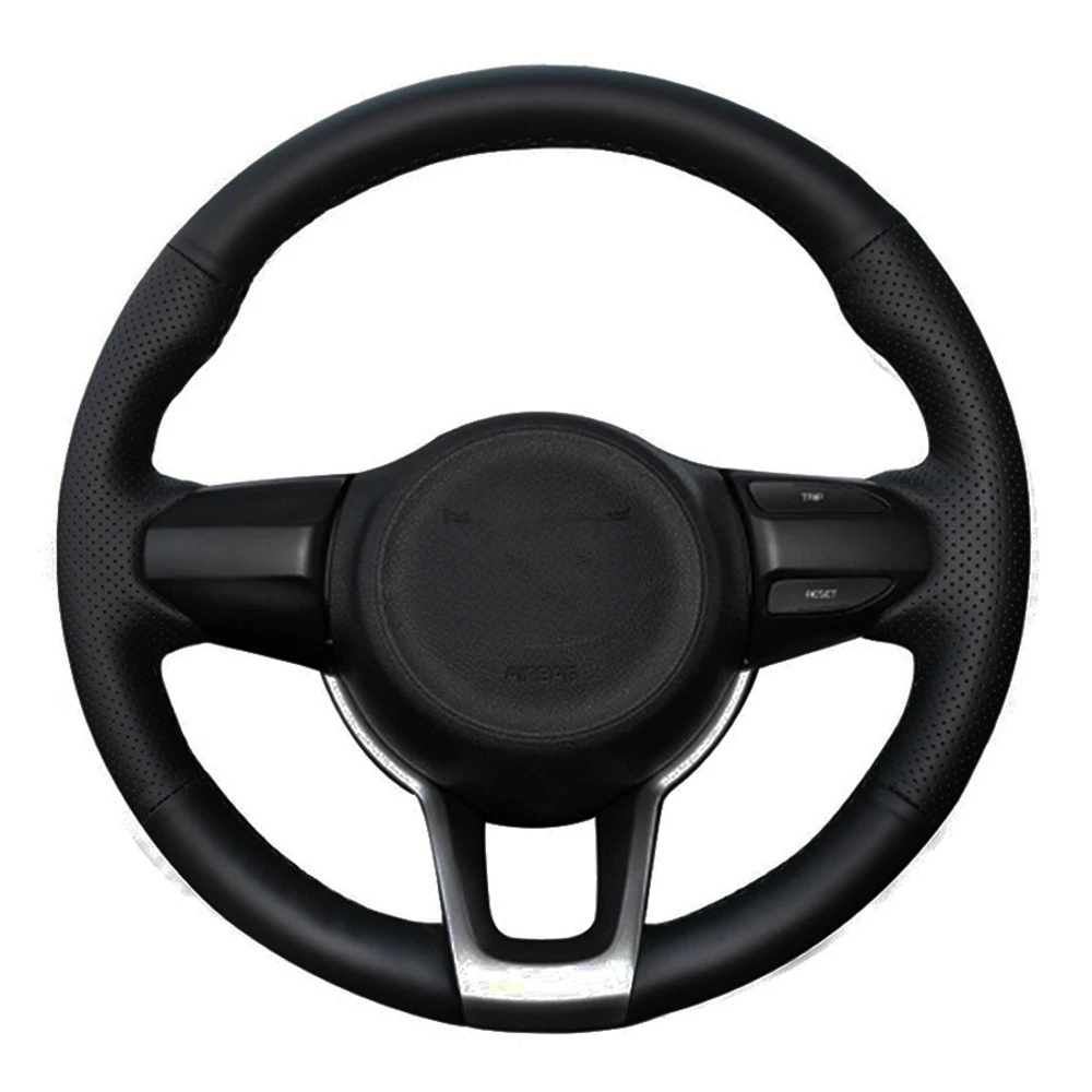 Car Steering Wheel Covers DIY Black Artificial Leather Steering Wheel Cover For Kia Rio 2017-2019 Rio5 2019 K2 Picanto Morning
Car Steering Wheel Covers DIY Black Artificial Leather Steering Wheel Cover For Kia Rio 2017-2019 Rio5 2019 K2 Picanto Morning