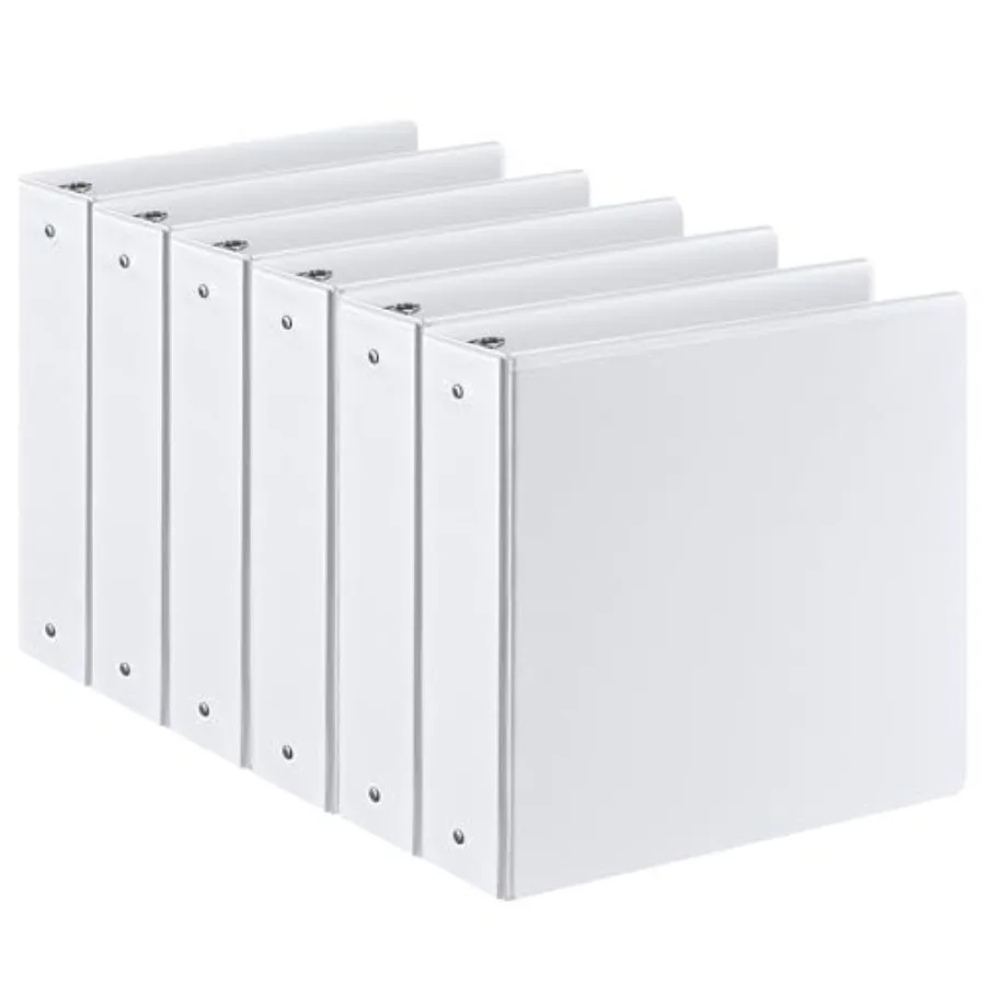 2-inch 3 Ring Binder with 2 Interior Pockets Heavy Duty 2" Round Ring Binder Holds 450 Sheets of US Letter Size 8.5'' x 11'' Pa
2-inch 3 Ring Binder with 2 Interior Pockets Heavy Duty 2" Round Ring Binder Holds 450 Sheets of US Letter Size 8.5'' x 11'' Pa