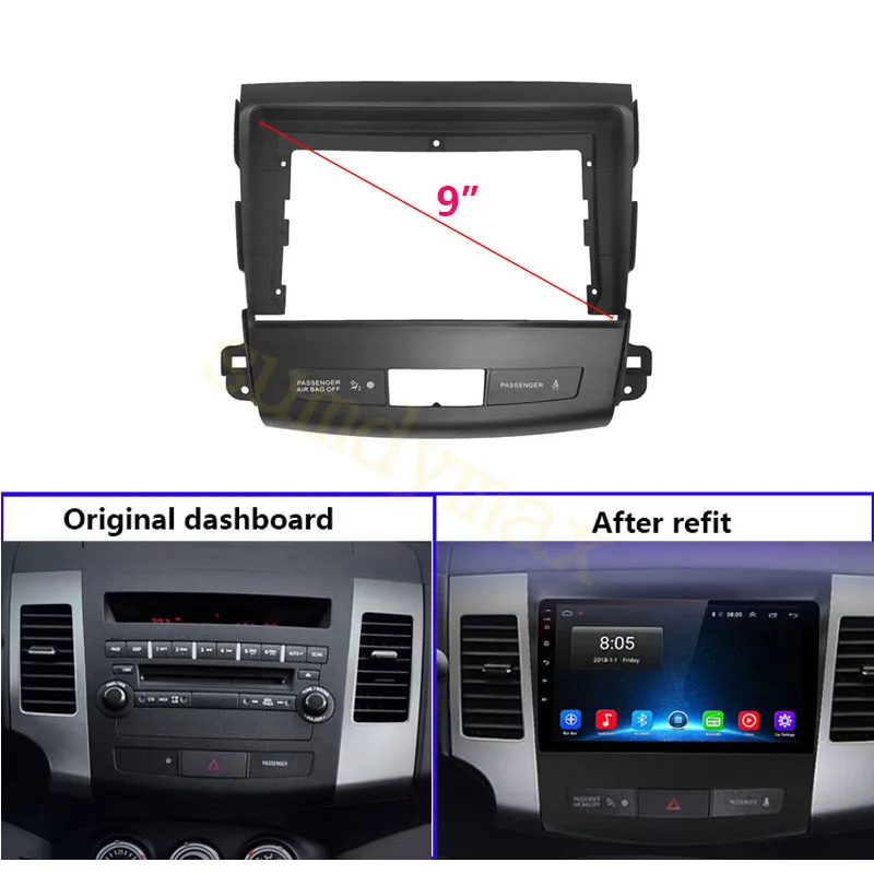 9-дюймовая Автомобильная радиоустановка Fascia Для Mitsubishi Outlander 2008-2016, автомобильная панель, монтажная панель, комплект ободка
9-дюймовая Автомобильная радиоустановка Fascia Для Mitsubishi Outlander 2008-2016, автомобильная панель, монтажная панель, комплект ободка
