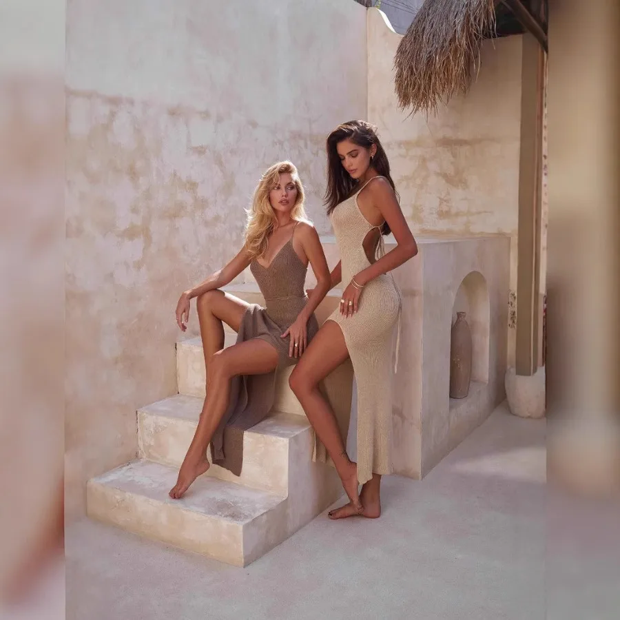 【New style】2026 holiday beach dress new sexy hot girl knitting dress slim open forked sling skirt women
【New style】2026 holiday beach dress new sexy hot girl knitting dress slim open forked sling skirt women