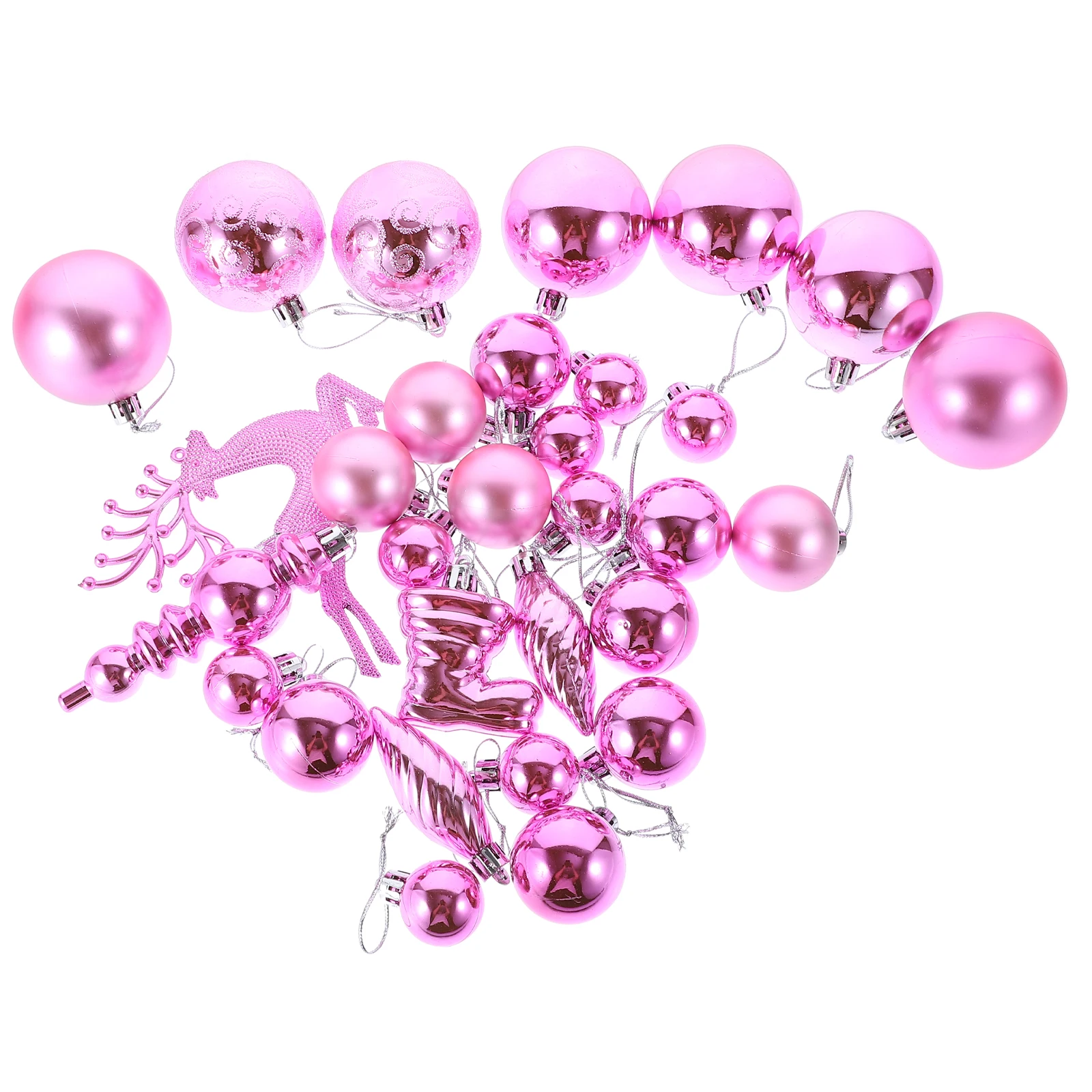 30 Pcs Christmas Balls Red Color Plastic Hanging naments for Tree Party Wedding Xmas DIY Supplies Decorative Ball Decoration
30 Pcs Christmas Balls Red Color Plastic Hanging naments for Tree Party Wedding Xmas DIY Supplies Decorative Ball Decoration