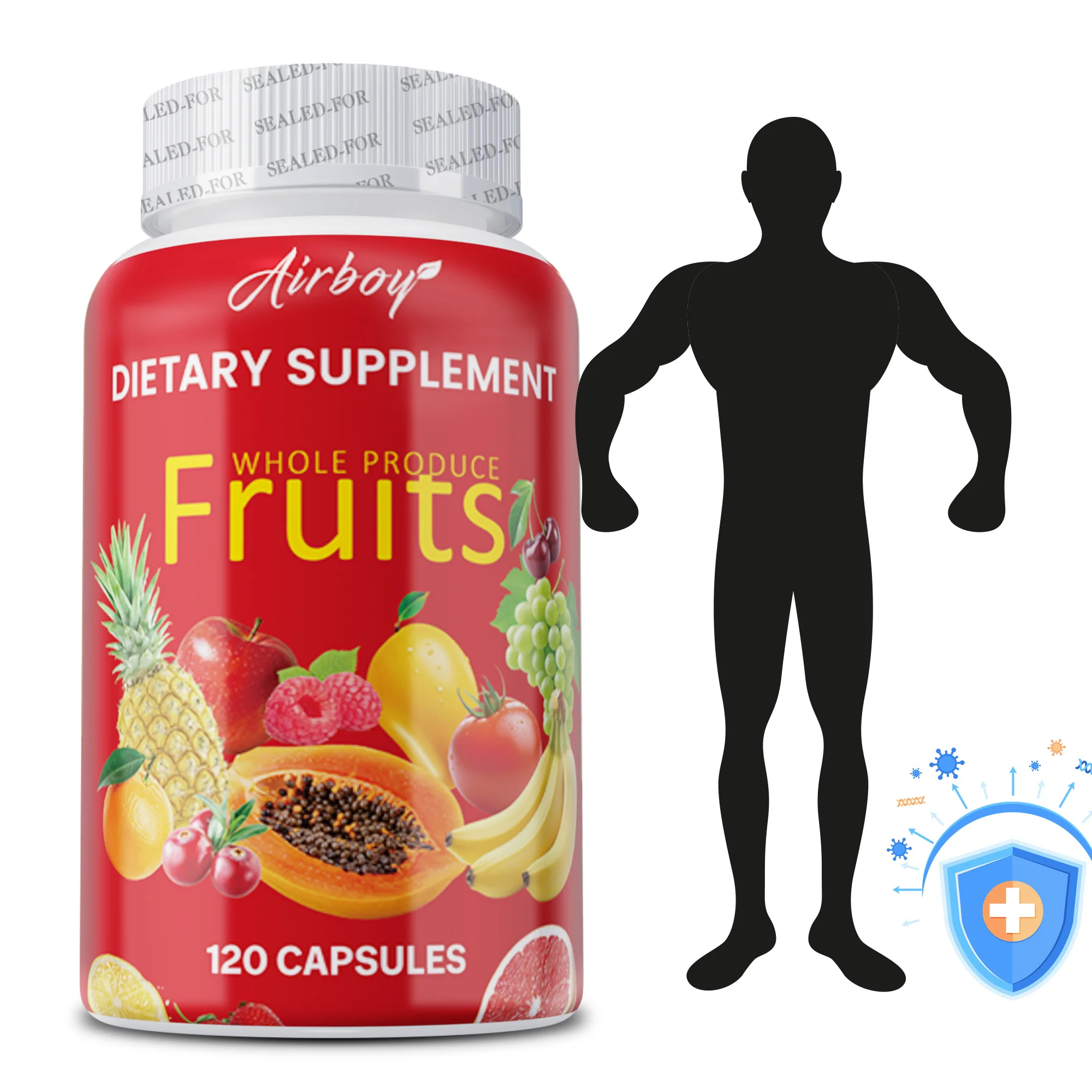 Fruit Supplements - Enhance Immunity, Improve Gastrointestinal Function - 120 Capsules
Fruit Supplements - Enhance Immunity, Improve Gastrointestinal Function - 120 Capsules